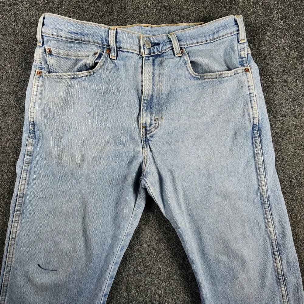 Levi's Western Fit Straight Leg Jeans Mens 36x30 Light Wash Denim